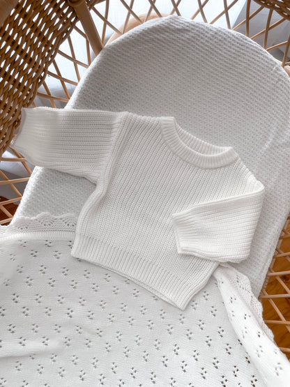 Classic Knitted Jumper - Milk