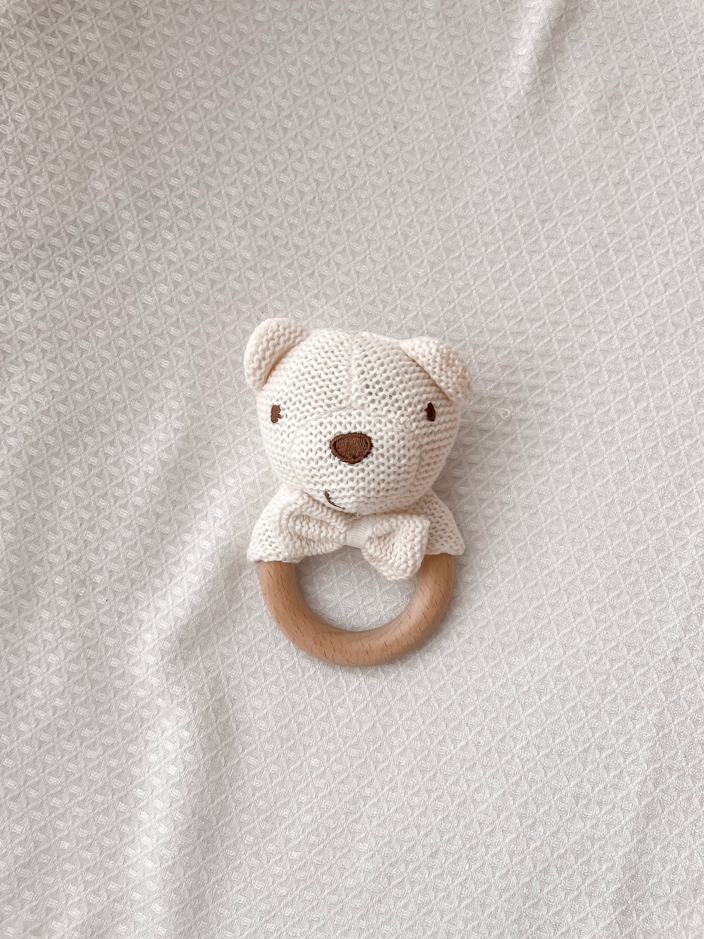 Crochet Rattle - Polar Bear