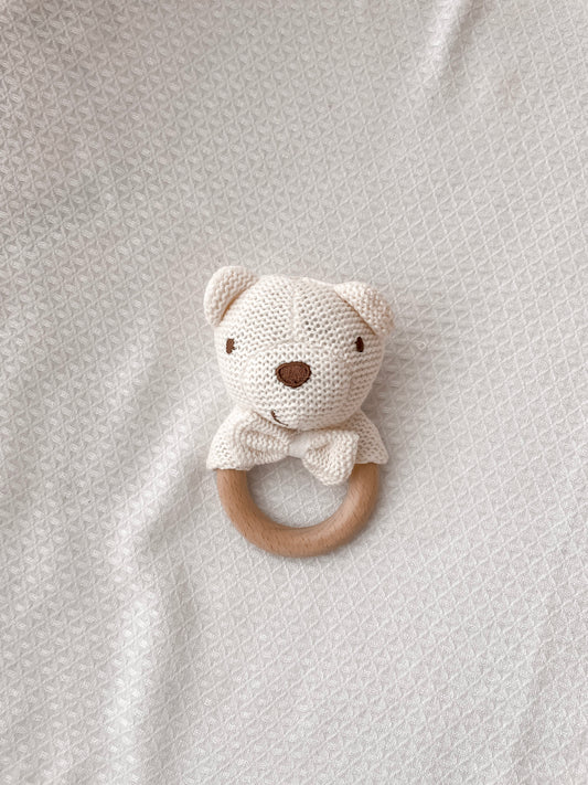 Crochet Rattle - Polar Bear