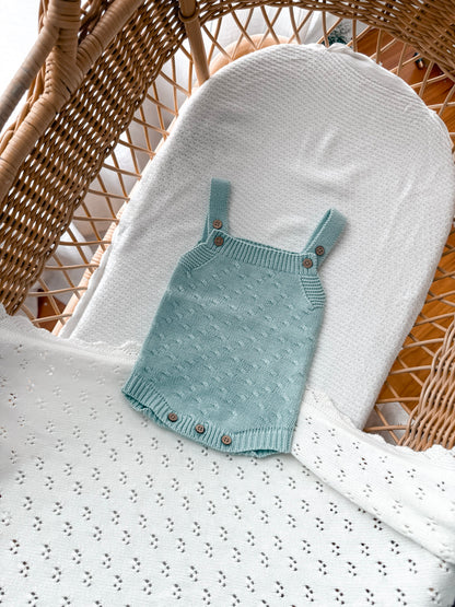 Haven Sleeveless Romper - Sea Mist