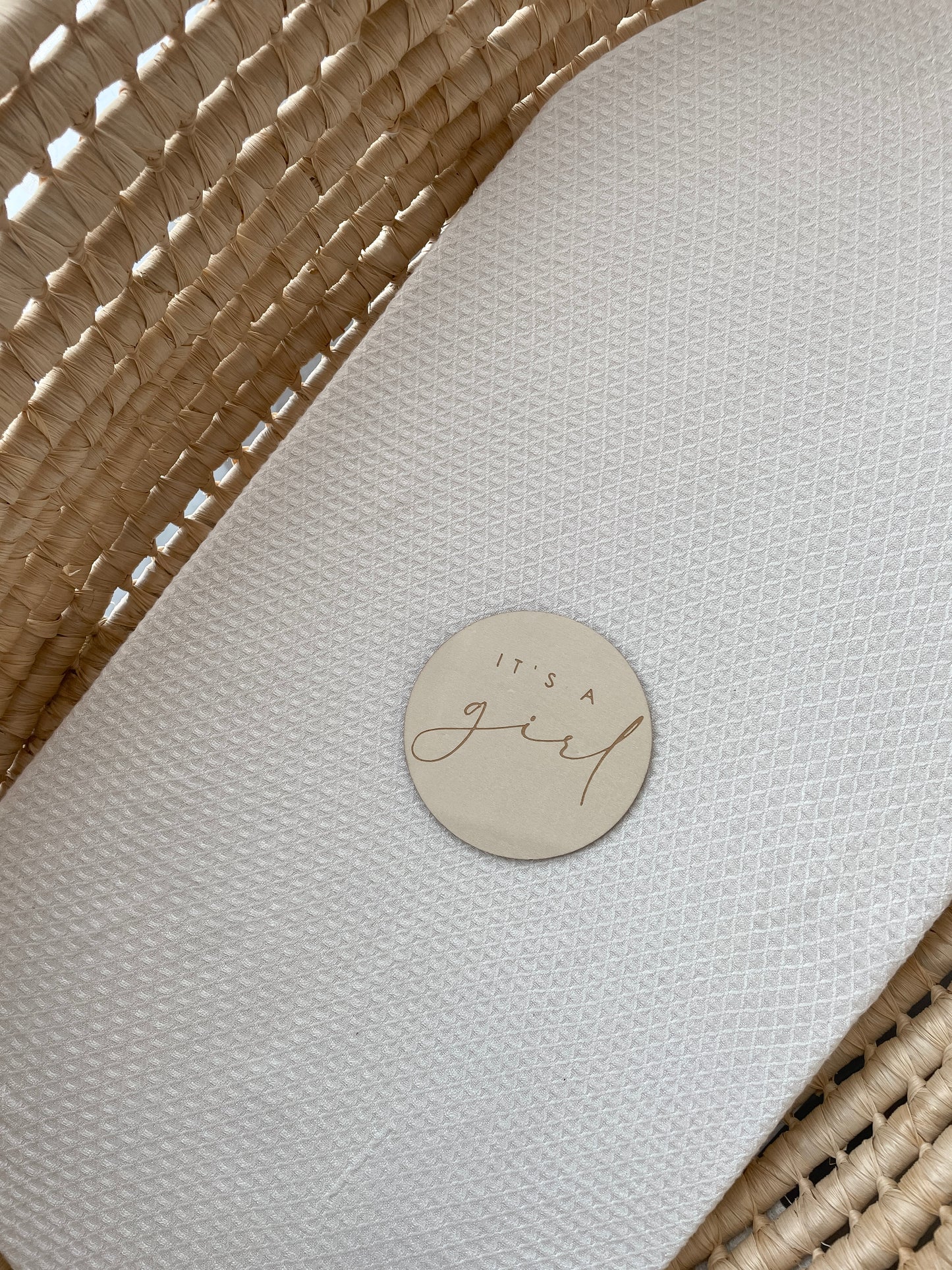 Hello World Plaque - It's a Girl