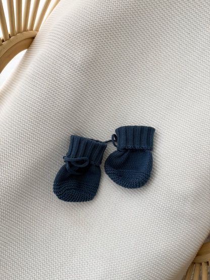 Knitted Booties - Midnight