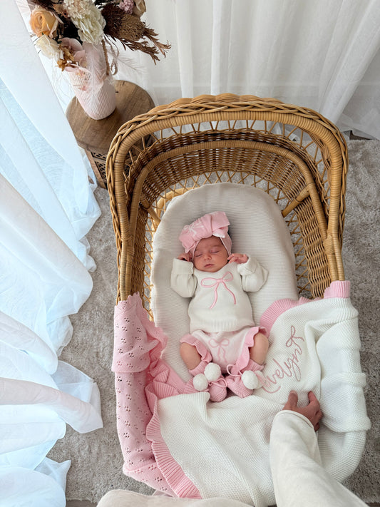 Little Bow Knitted Reversible Topknot