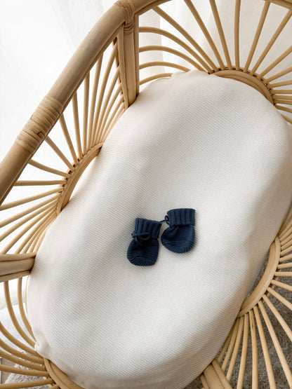 Knitted Booties - Midnight