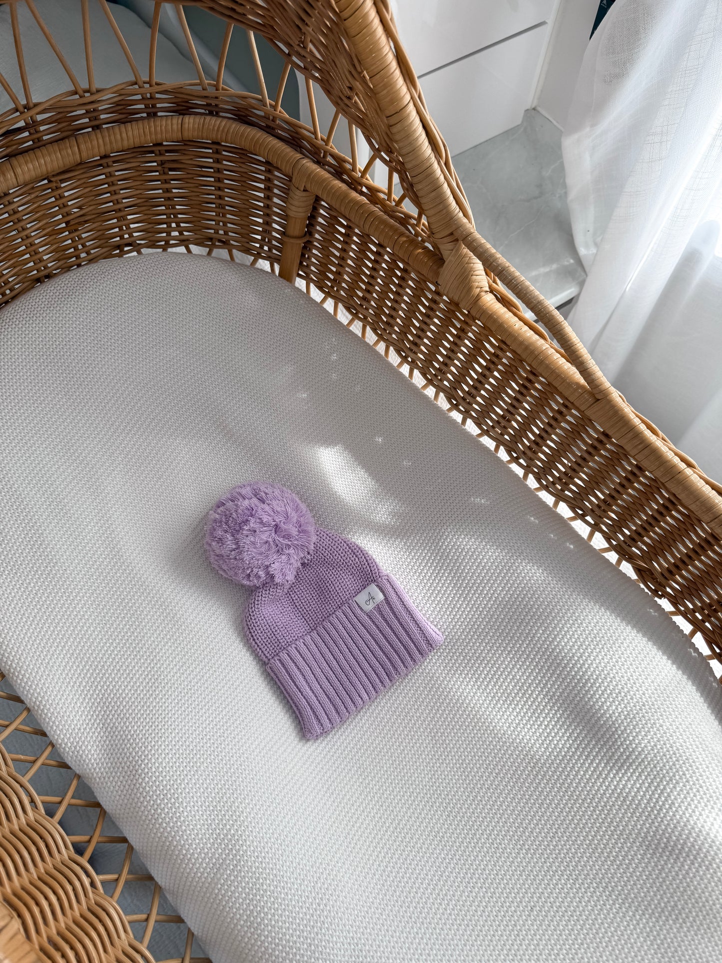 Knitted Beanie - Lilac