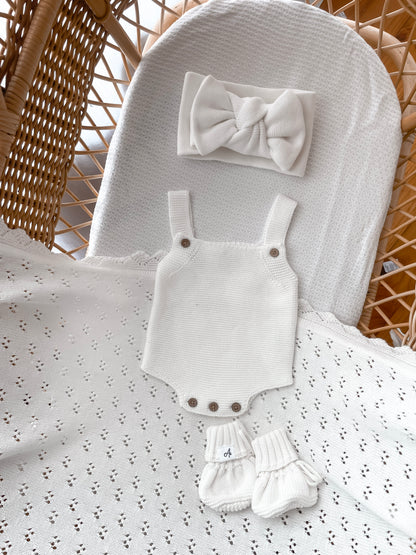 Classic Singlet Romper - Milk