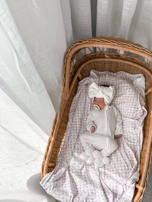 Pointelle Zippy Romper - Milk