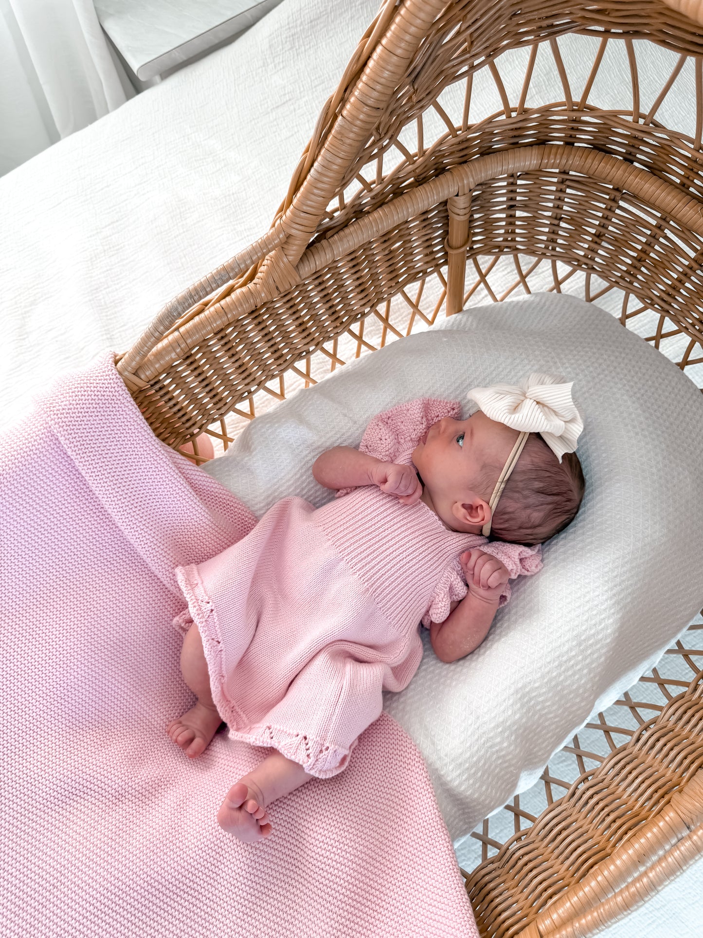 Dahlia Pointelle Knitted Dress - Fairy Floss