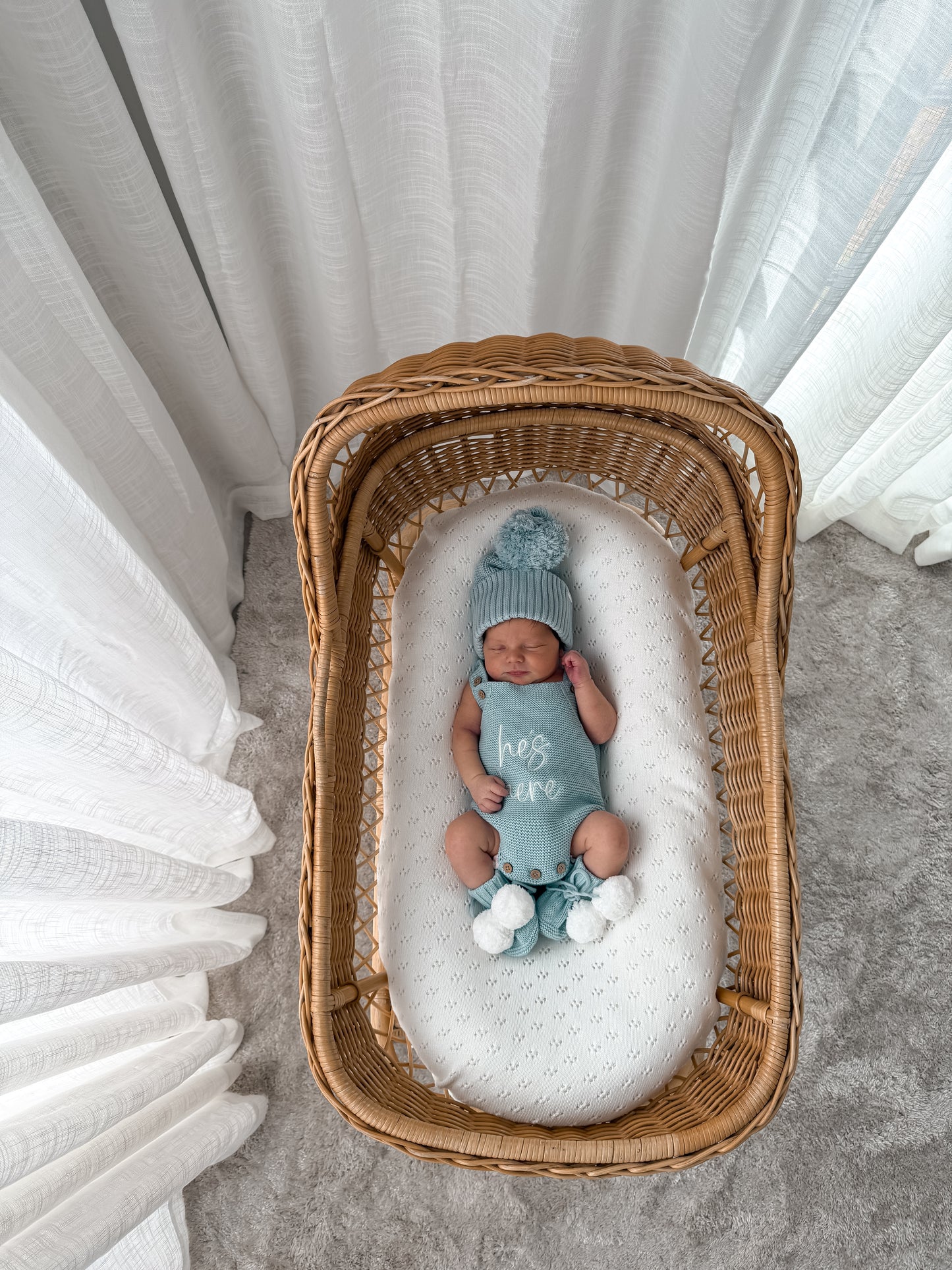 Classic Sleeveless Romper - Sea Mist