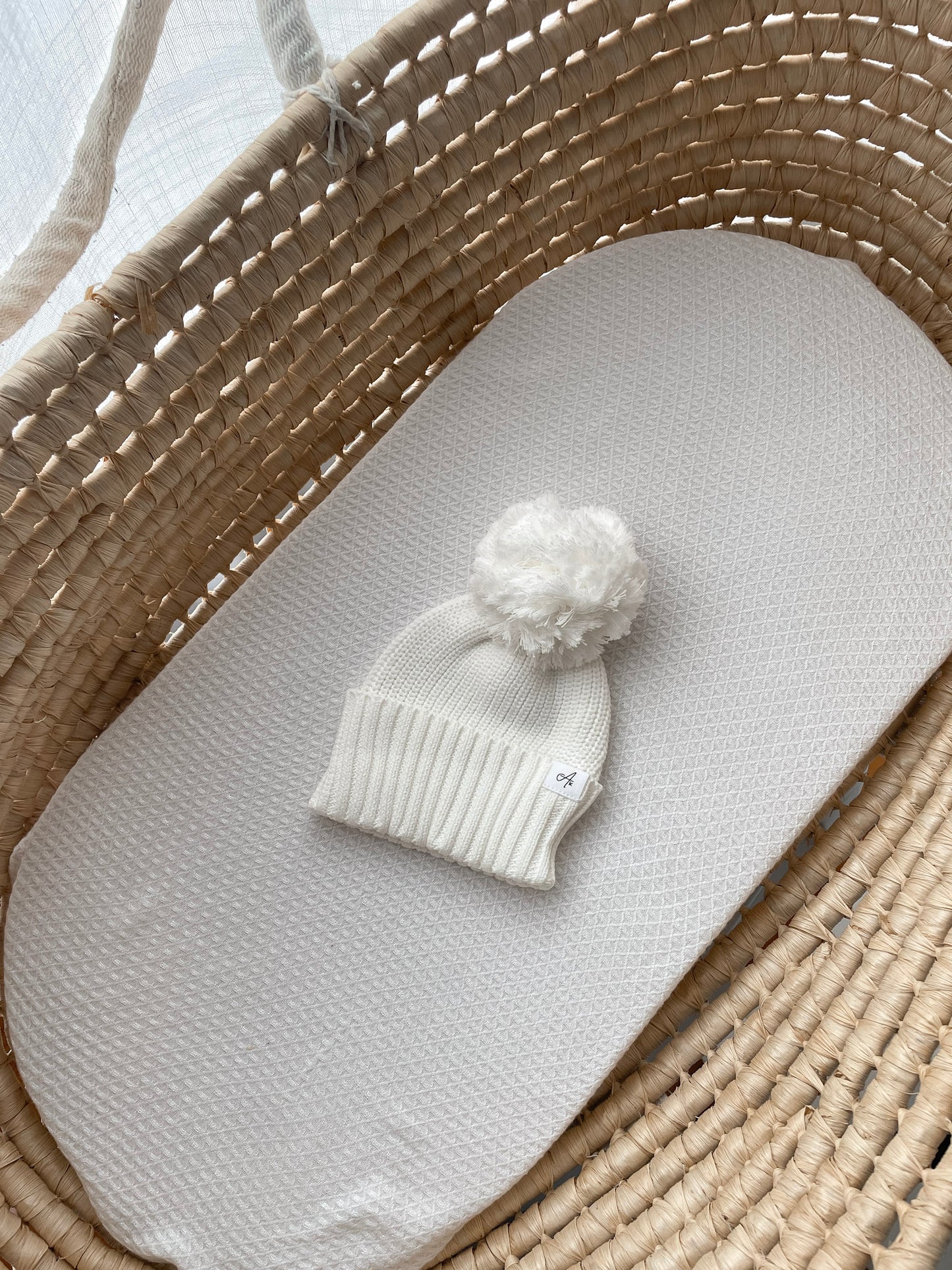Knitted Beanie - Milk