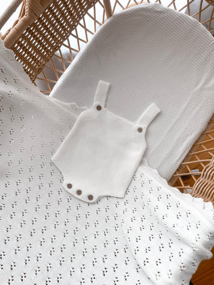 Classic Singlet Romper - Milk