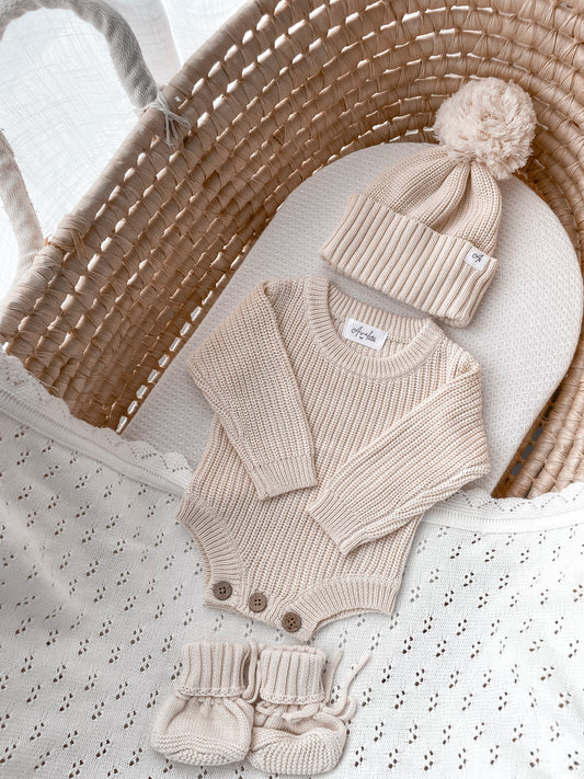 Wonder Newborn Romper - Honey