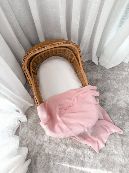 Classic Knitted Blanket - Fairy Floss