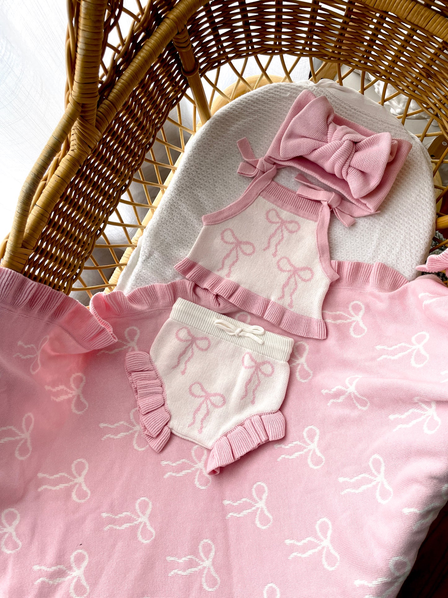 Little Bow Set - Milk & Fairy Floss