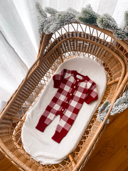 Rose Milk Full Length Romper