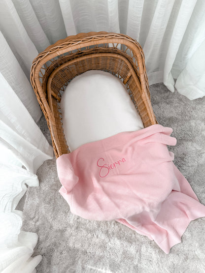 Classic Knitted Blanket - Fairy Floss