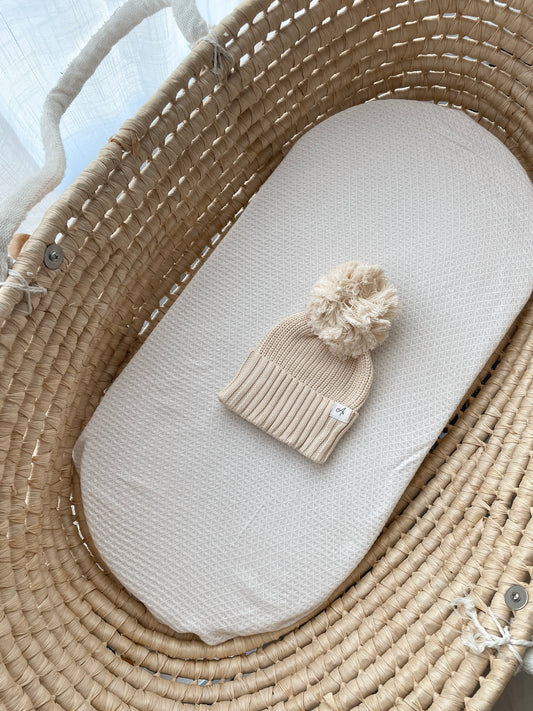 Knitted Beanie - Honey