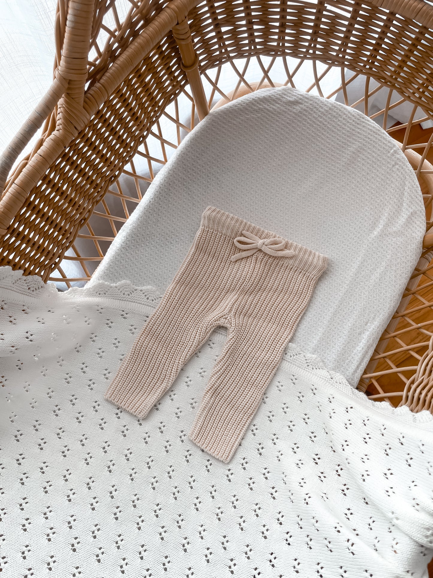 Classic Knitted Pants - Honey