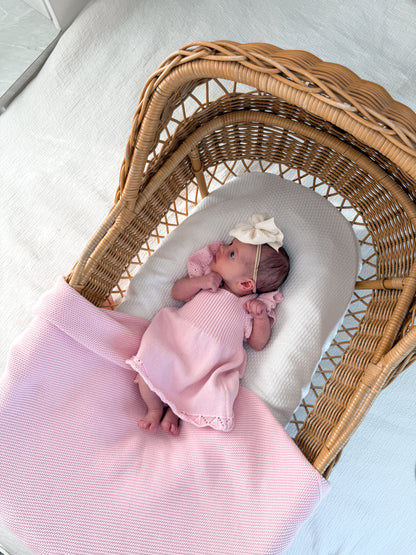 Dahlia Pointelle Knitted Dress - Fairy Floss