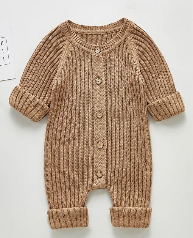 Nori Ribbed Rompers - 100% Cotton