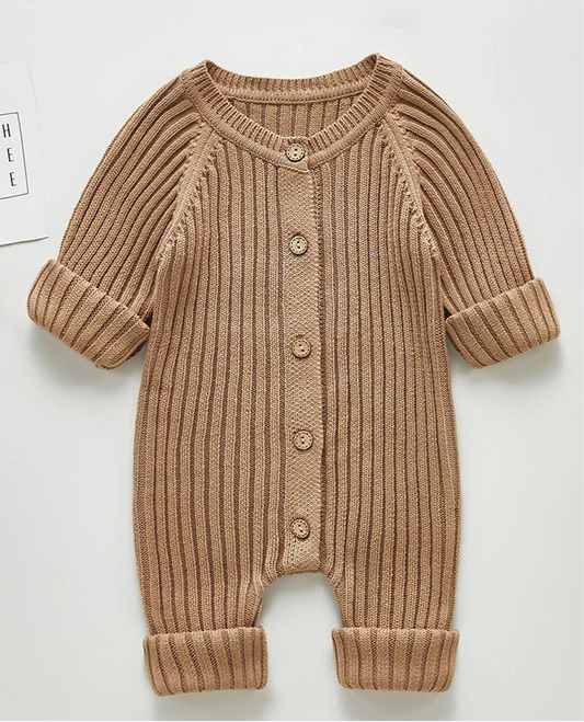 Nori Ribbed Rompers - 100% Cotton