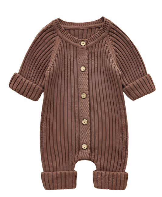 Nori Ribbed Rompers - 100% Cotton