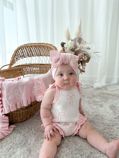 Little Bow Bloomers - Milk & Fairy Floss