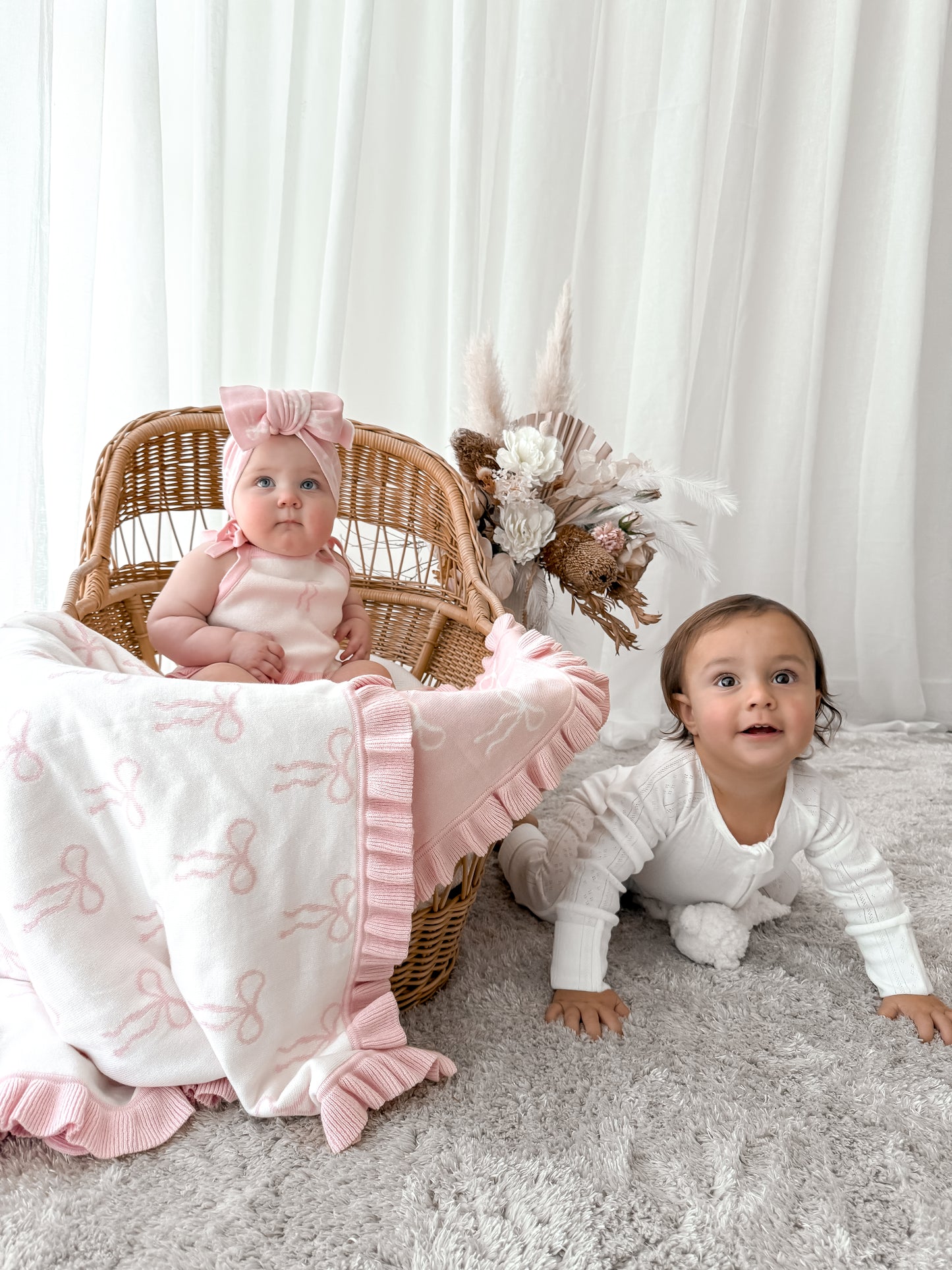 Little Bow Tie Top - Milk & Fairy Floss