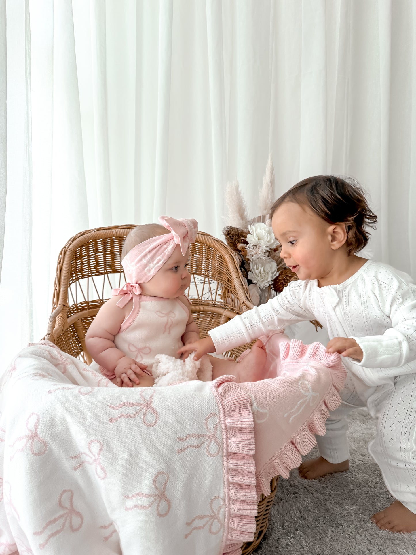 Little Bow Tie Top - Milk & Fairy Floss