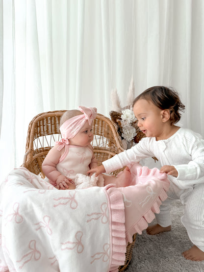 Little Bow Tie Top - Milk & Fairy Floss