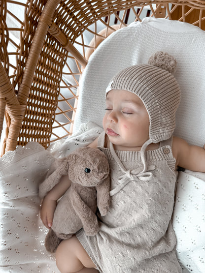 Haven Sleeveless Romper - Fawn