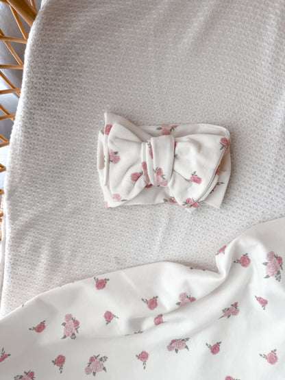 Little Rose Jersey Swaddle