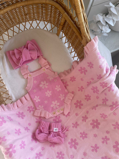 Little Daisy Sleeveless Romper - Blossom & Fairy Floss