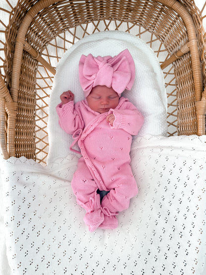 Dahlia Full Length Pointelle Romper - Blossom