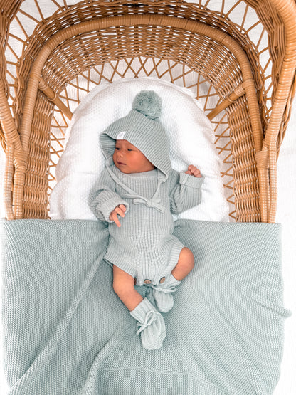 Wonder Newborn Romper - Eucalypt