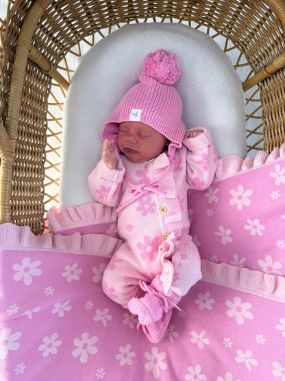 Little Daisy Frilled Romper - Blossom & Fairy Floss