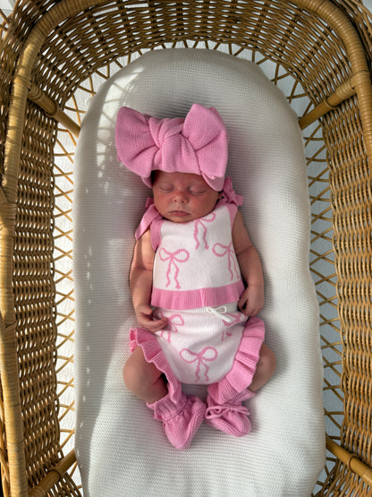 Little Bow Set - Blossom & Milk