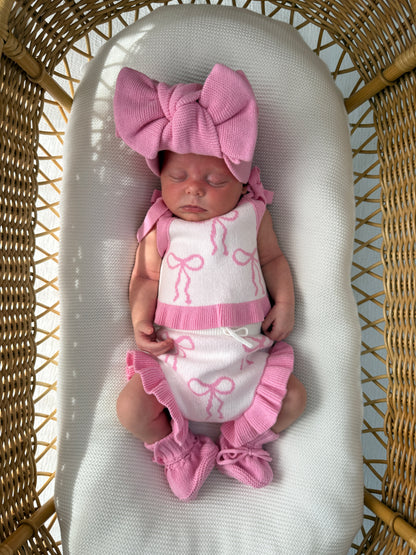 Little Bow Set - Blossom & Milk