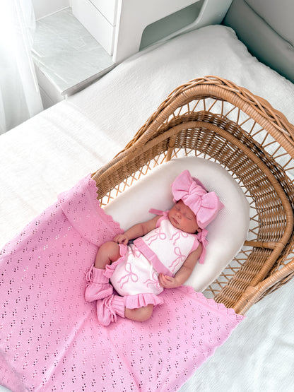 Little Bow Set - Blossom & Milk