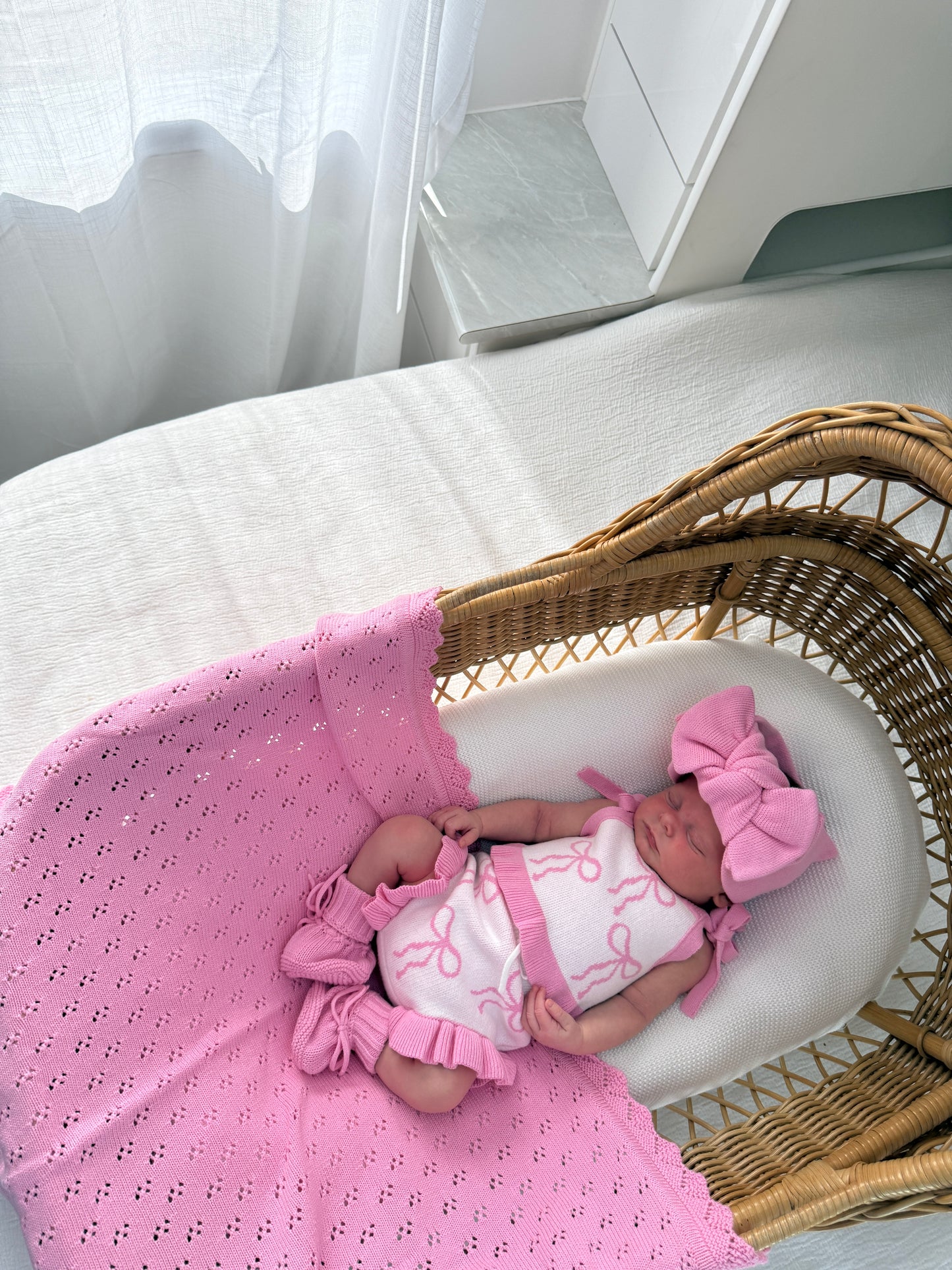 Little Bow Set - Blossom & Milk