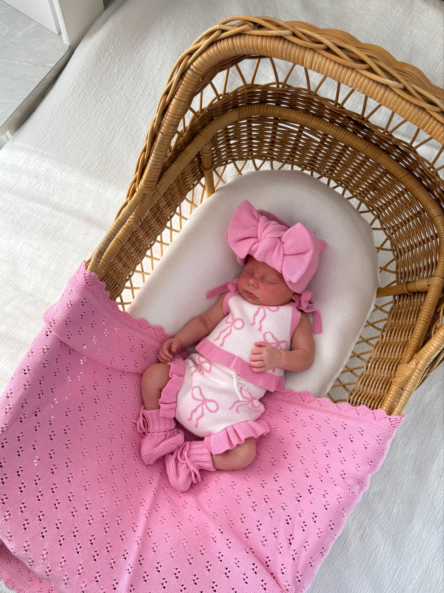 Little Bow Set - Blossom & Milk