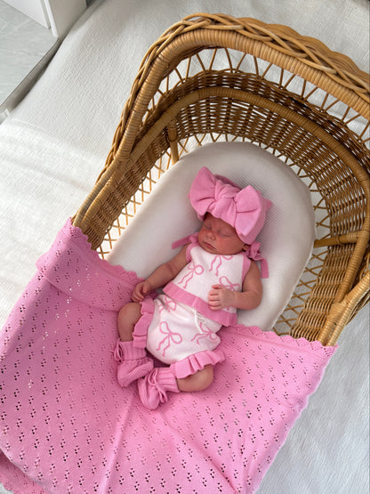 Little Bow Set - Blossom & Milk