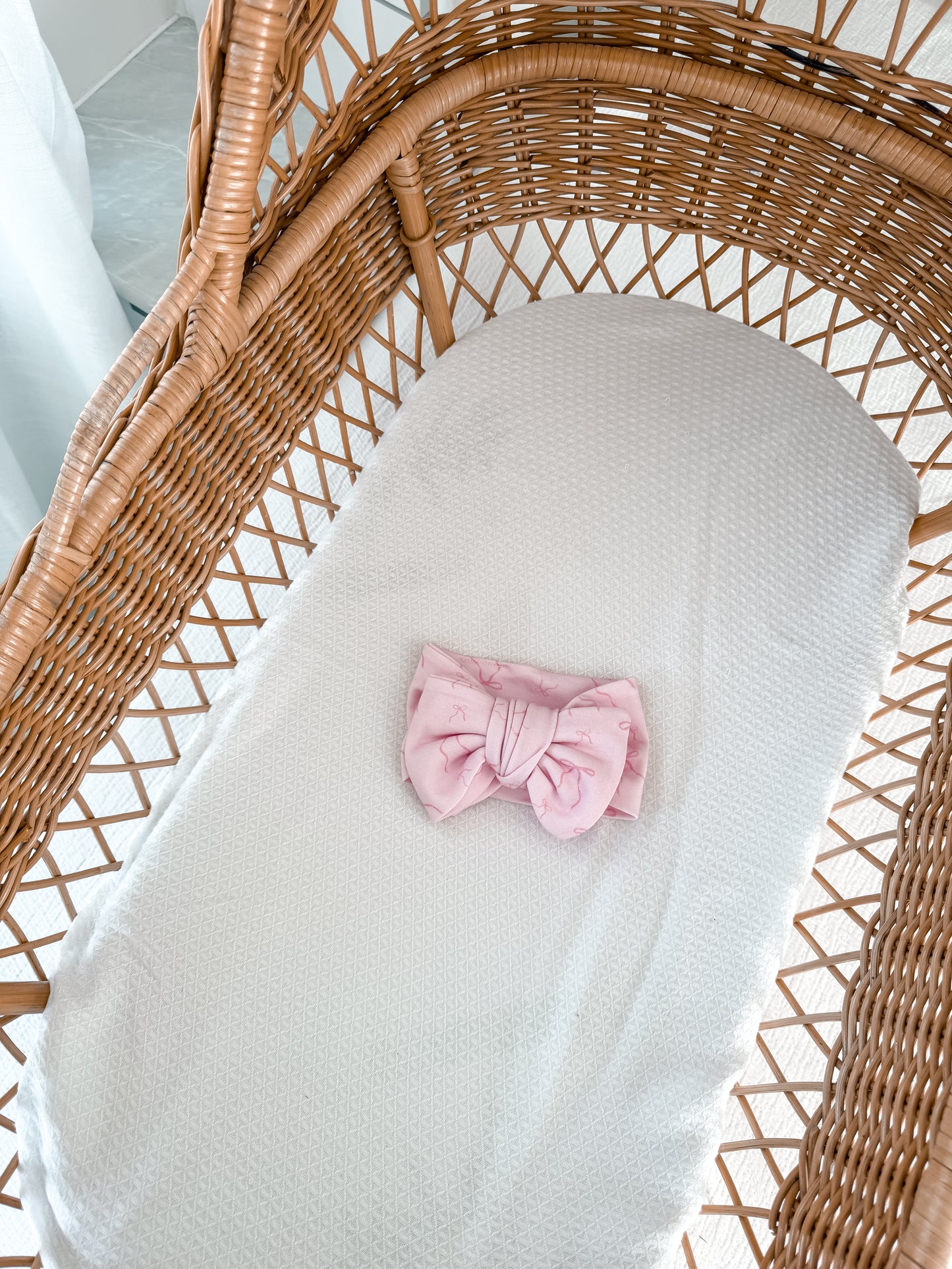 Little Bow Top Knot - Blossom & Fairy Floss