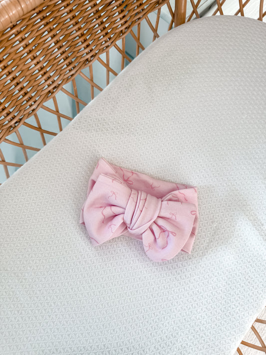 Little Bow Top Knot - Blossom & Fairy Floss