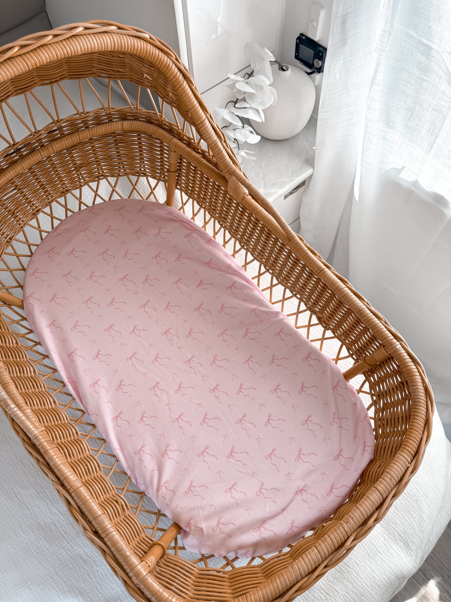 Little Bow Jersey Swaddle - Blossom & Fairy Floss