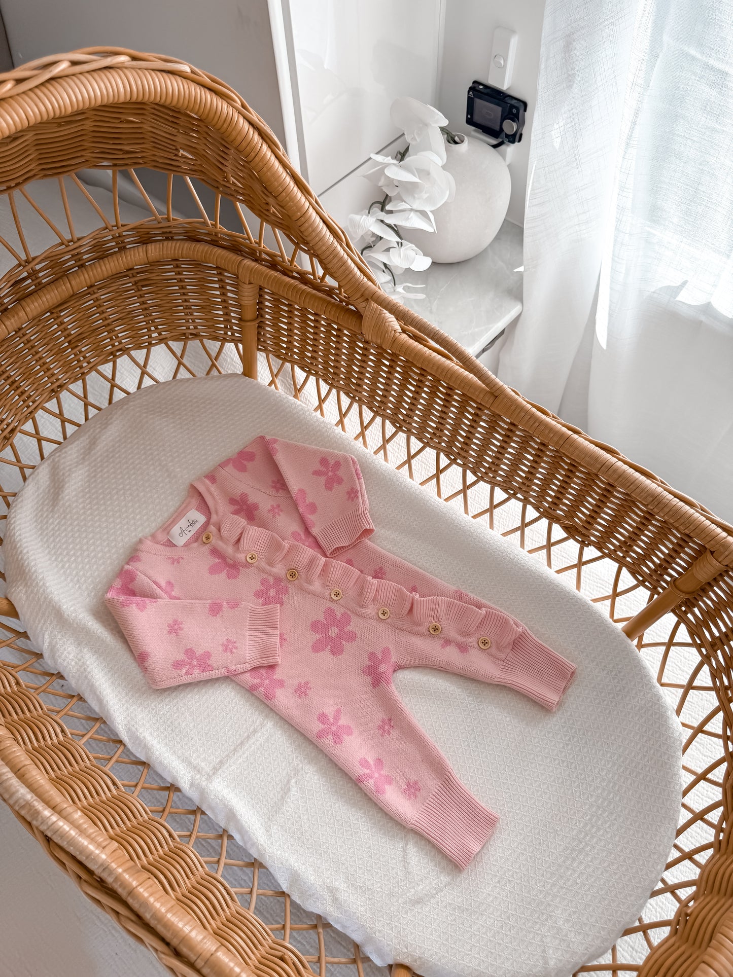 Little Daisy Frilled Romper - Blossom & Fairy Floss