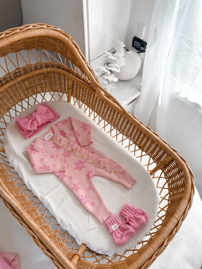 Little Daisy Frilled Romper - Blossom & Fairy Floss