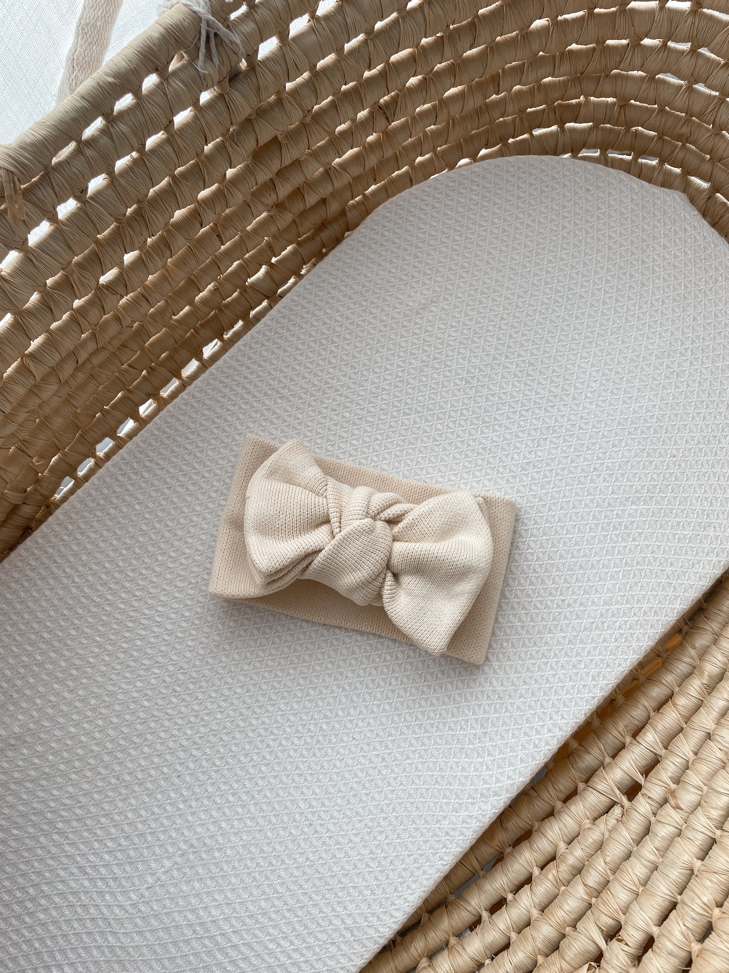 Knitted Oversized Topknot - Honey