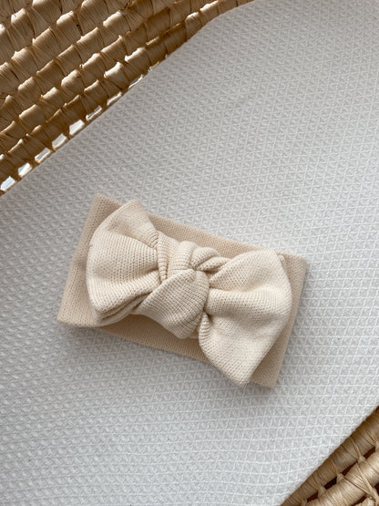 Knitted Oversized Topknot - Honey