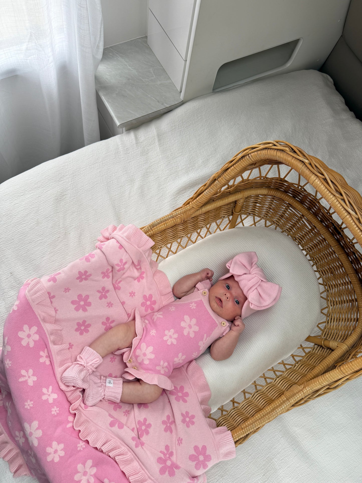 Little Daisy Sleeveless Romper - Blossom & Fairy Floss